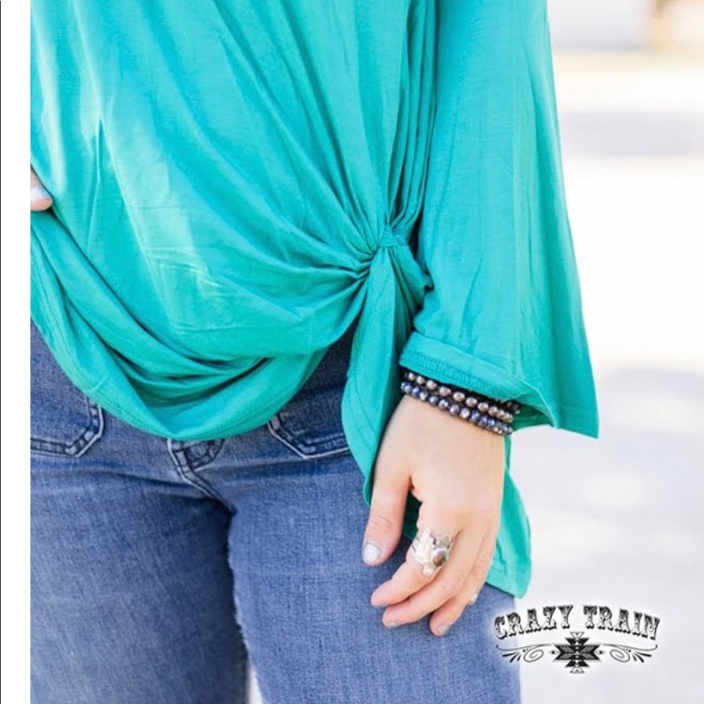 Women’s Crazy Train Knot for Long Teal - Picture 2 of 3